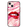 Husa IPhone 14, Protectie AntiShock, Marble, Lips